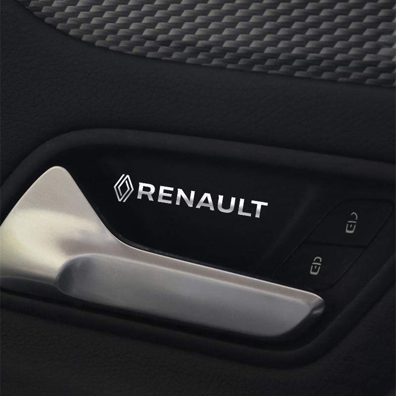 Insignia Emblema Pegatinas para Coche Pegatina Lateral Guardabarros Ventana Carrocería Audio para Renault Megane 3 2 4 Clio4 5 Captur Trafic Scenic2