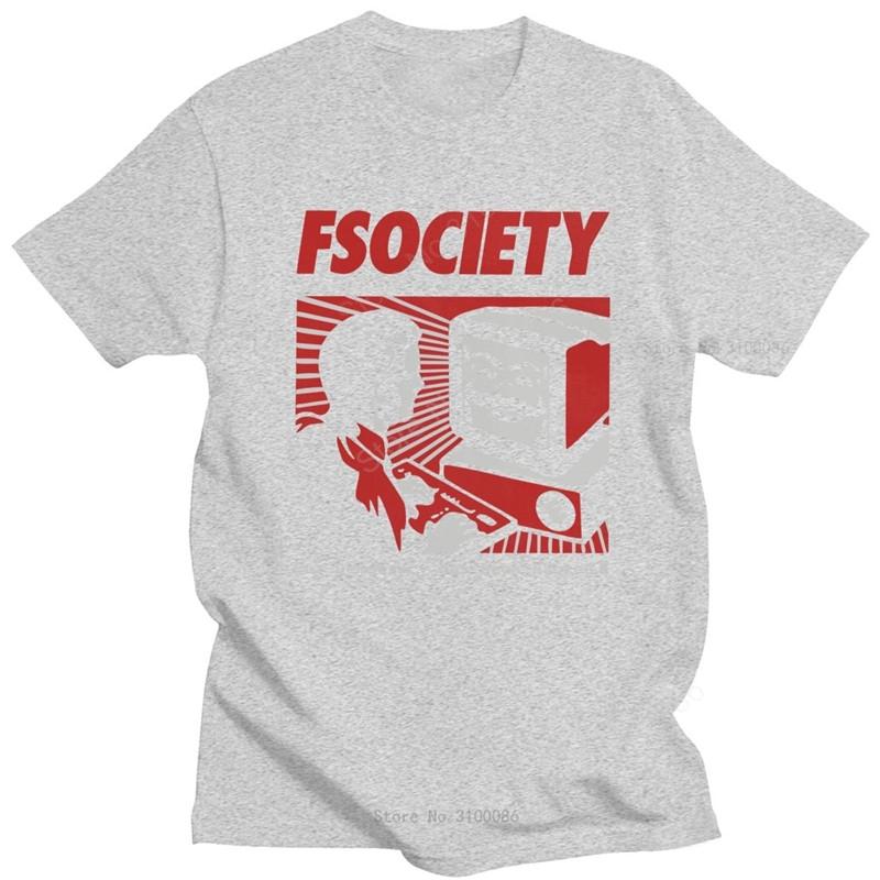 

Винтажная забавная футболка Mr Robot для мужчин, хлопковая футболка FSociety с коротким рукавом, футболка хакера F Society, топы, футболка для гиков, одежда, подарок 4XL