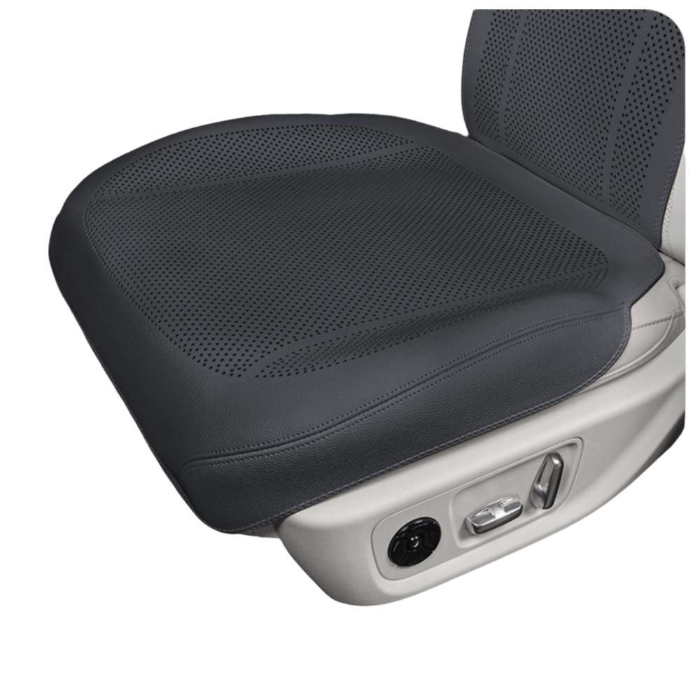 1pc Breathable Leather Universal Car Seat Cover Front Seat Protection Cushion Universal Fit чёрный