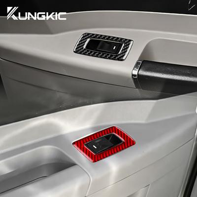 Echte Zachte Koolstofvezel Sticker Voor Chrysler 300 300C Dodge Charger Magnum 2005 2006 2007 Auto Raampaneel Interieur Accessoires