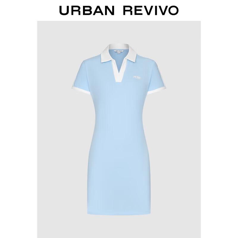 

UR Women s Casual Color-Block Polo A-Line Dress XS