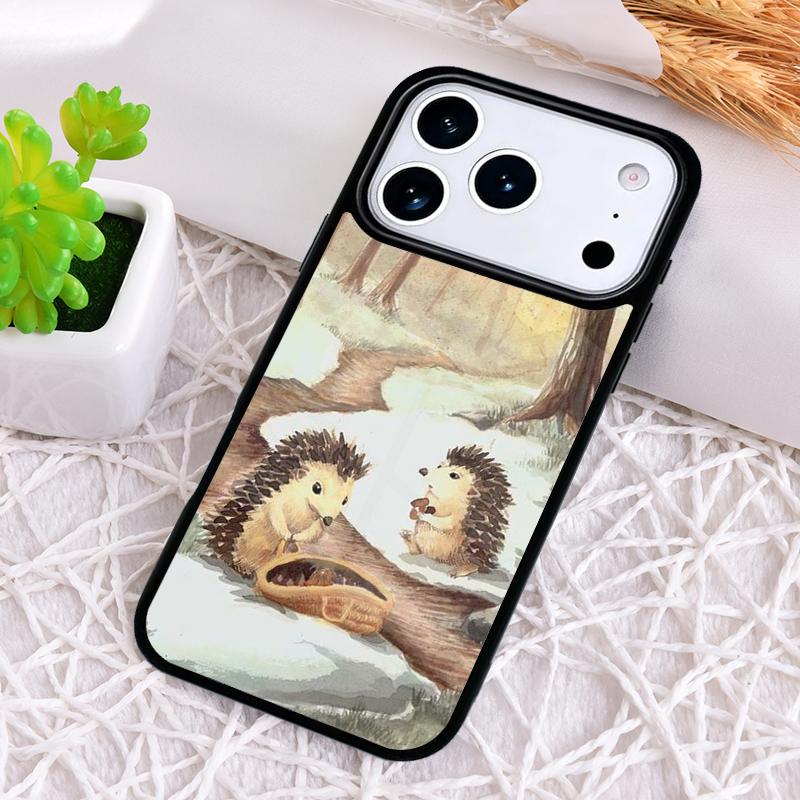 Igel Weiche Handyhülle für iPhone 17 Air 16 15 11 12 14 13 Pro Max Stoßfeste Hülle