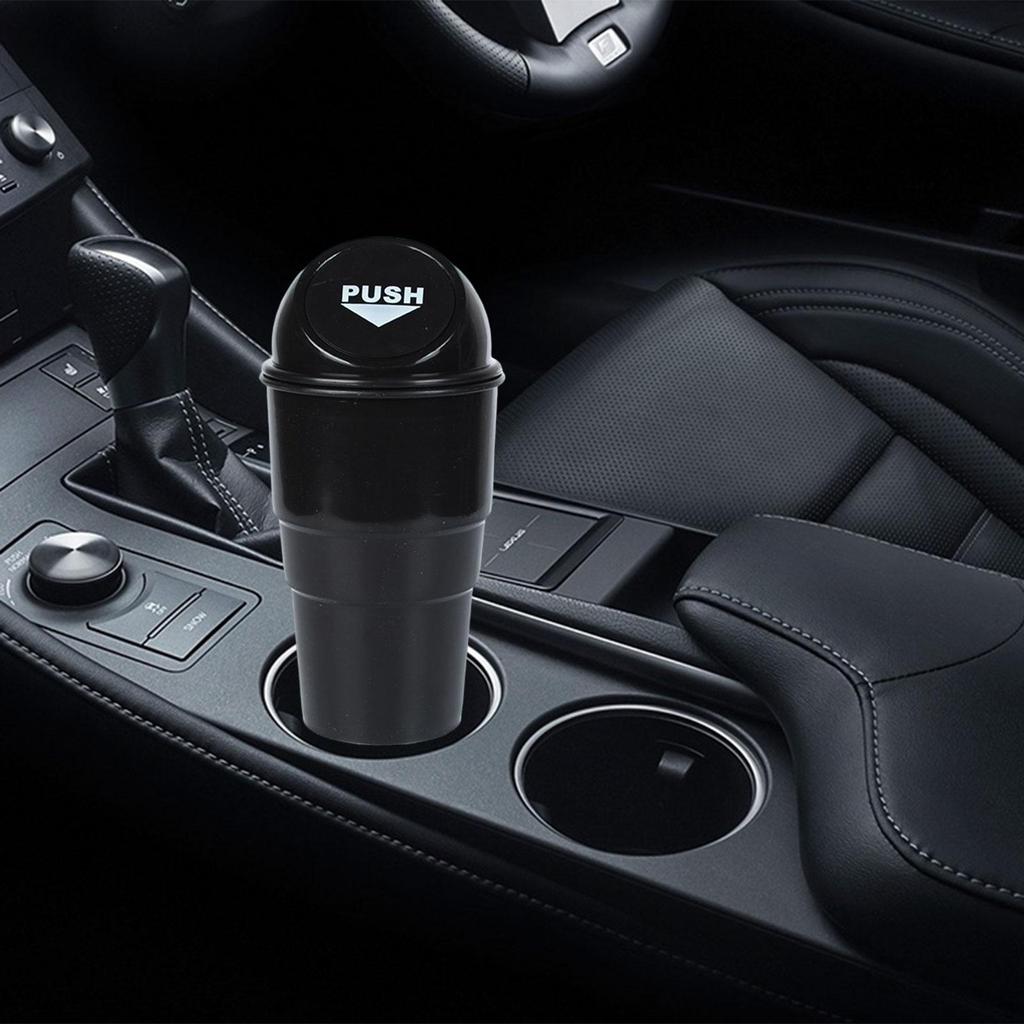 Uchwyt na kubek samochodowy Kosz na śmieci z pokrywką Wiadro do przechowywania Torba wielofunkcyjna Śmieci do