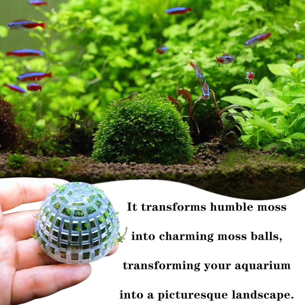 Plastic Aquarium Moss Ball Filter Aquatic Pet Supplies Decorations For Shrimps Fish Tank Pet Products Fish Tank Decor Moss Mold