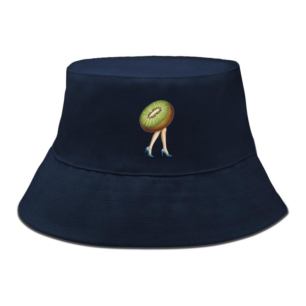 Kiwi Fruit High Heels Print Bucket Hat , Fruit Men's Cap Simple Hip Hop Summer Basin Hat