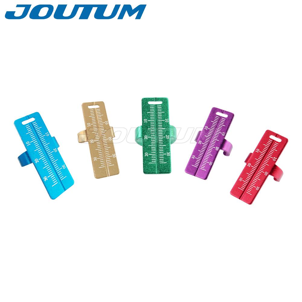 1pc Dental Rulers Aluminium Dentist Endo Finger Ruler Measure Scale Endodontic Dental Instruments Measuring Aluminium Endo Ruler