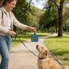 Clip-on Dog Snack Storage Bag Portable Transparent Window Zipper Design Leakproof for Puppy Training Walking Daily Pet Feeding