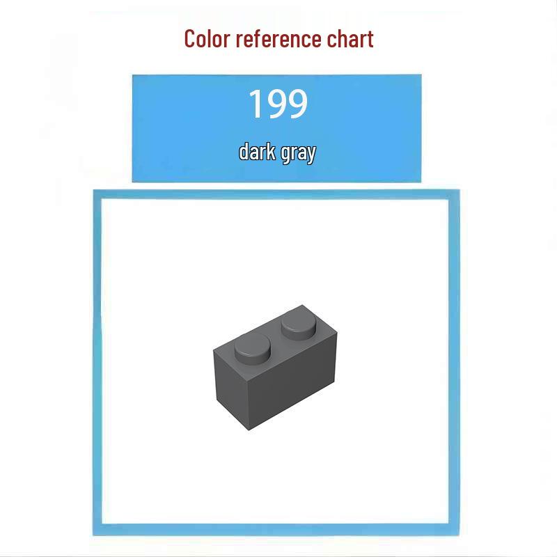 50G MOC 24122 Small Building Blocks: Cross Hole with Round Ends Standard