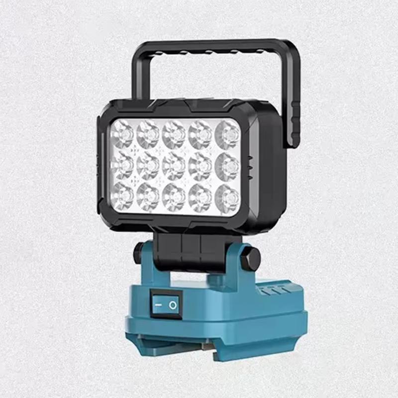 15 Beads LED Working Light for Makita 18V Li-ion Battery Torch Spotlight Camping Emergency Light Repair Hand Lantern Power Tools