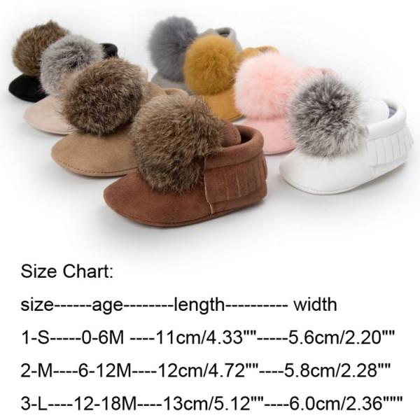Chaussures De Neige Pour Bébé - Taille 20 - Semelle Souple Antidérapante - Bottines D'Hiver Chaudes Pour Nouveau-né Et Nourrisson