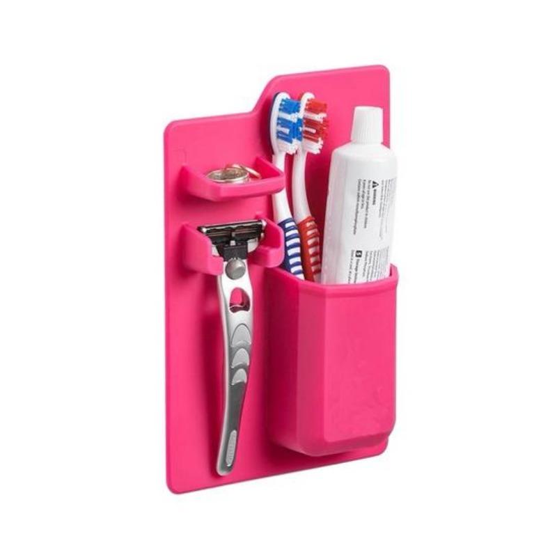 Silicone Toothbrush Holder Bathroom Product Home Organizer Mighty Toothpaste Holder