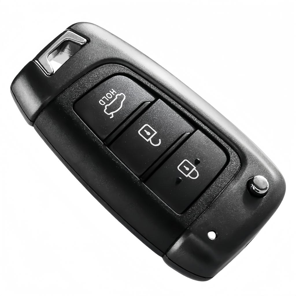 Xjmynb For Hyundai Accent Kona Tucson Elantra Accent Solaris Verna + Flip Smart Remote Key Shell Case Fob 2/3 Buttons