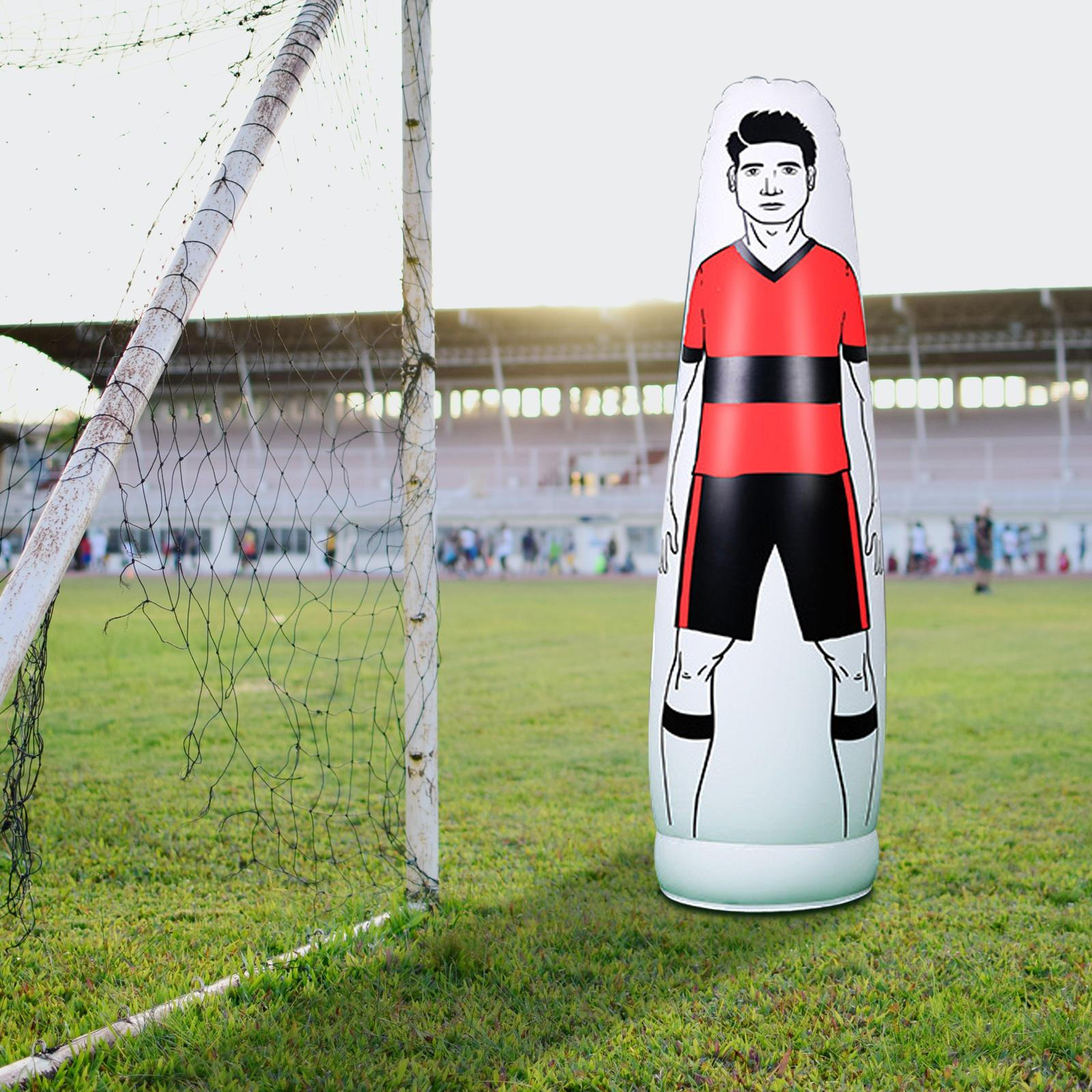 

Тренувальний манекен для повітряного футболу для розвитку навичок точності червоний