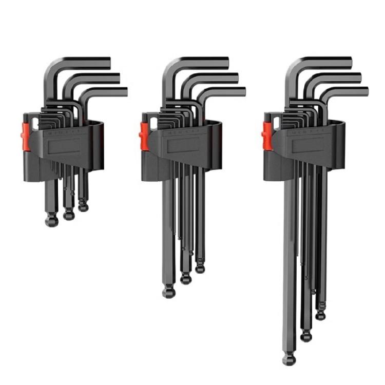 Inbusschlüssel Hochleistungslegierung Schraubenschlüssel Set 9PCS Für Automobil- und Elektronikreparaturen