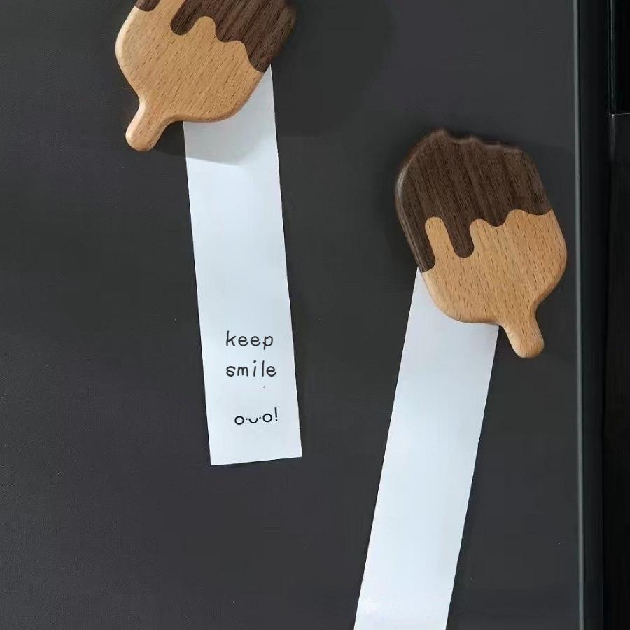 Creative Ice Cream Shaped Bottle Opener Convenient Beer Drink Bottle Opener Magnetic Decorative Refrigerator Sticker Bottle Opener