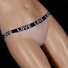 Ladies Sexy Stocking Solid Thong Seamless Full Mesh Transparent Panties No Crotch Low-waist Underwear Invisible T-back G-string