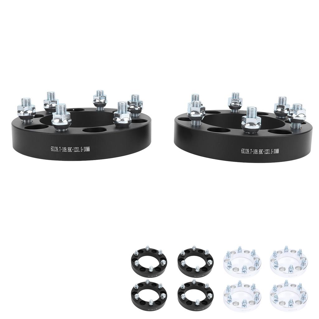 4 SZTUKI 30MM 6-śrubowe Dystanse Kół Dystanse Kół ze Stopu Aluminium Adaptery Zamiennik dla Mitsubishi L200