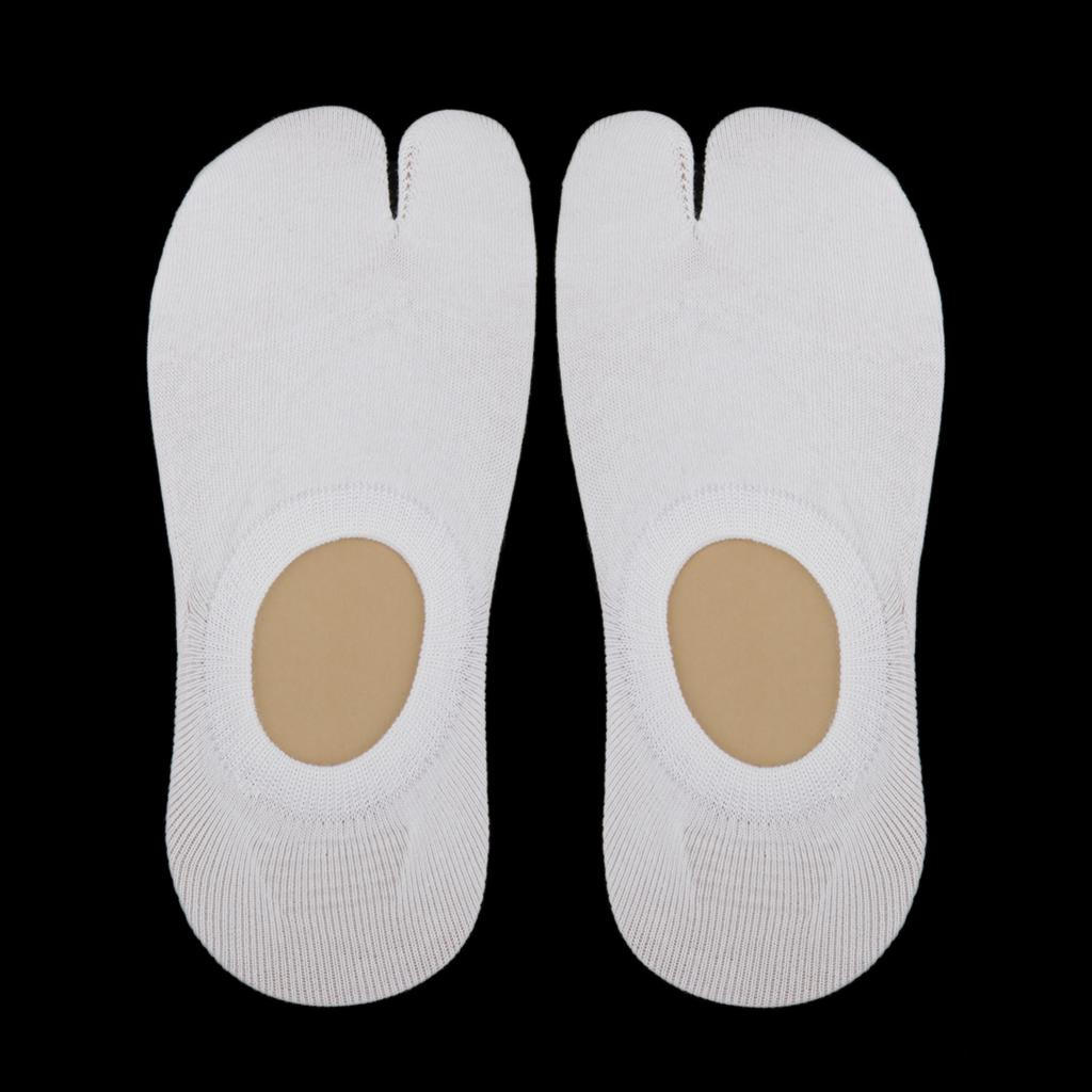 2 Fingers Plain Short Length Socks Men's Women' Colors