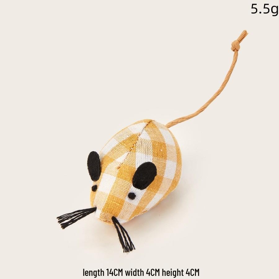 Cat Toy Set: Plush Feather Mouse Molar & Bite-Resistant