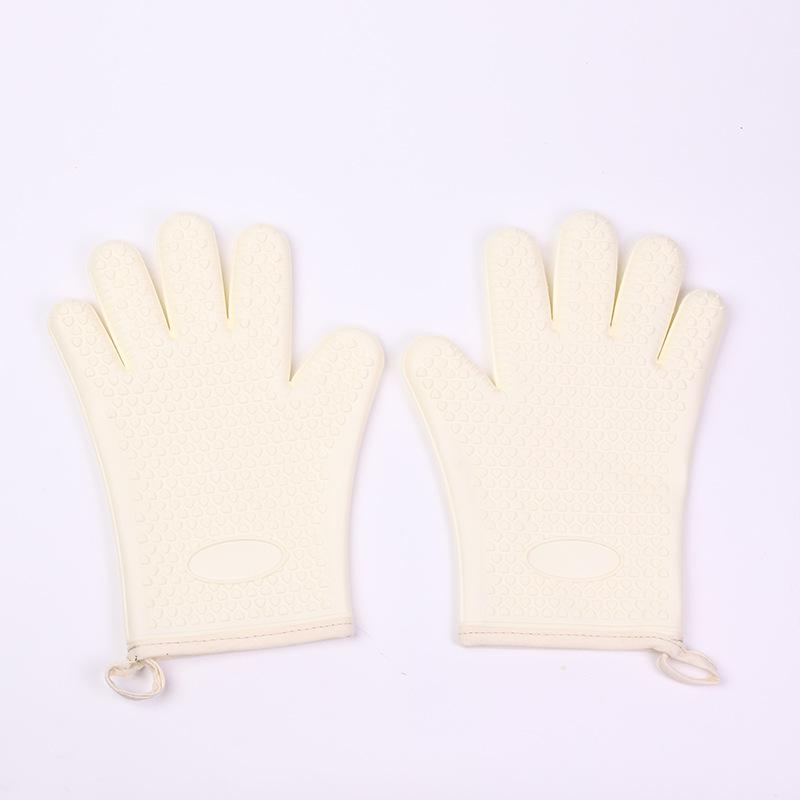 Anti-scalding insulation gloves High temperature resistant silicone kitchen microwave oven gloves anti-slip baking oven gloves