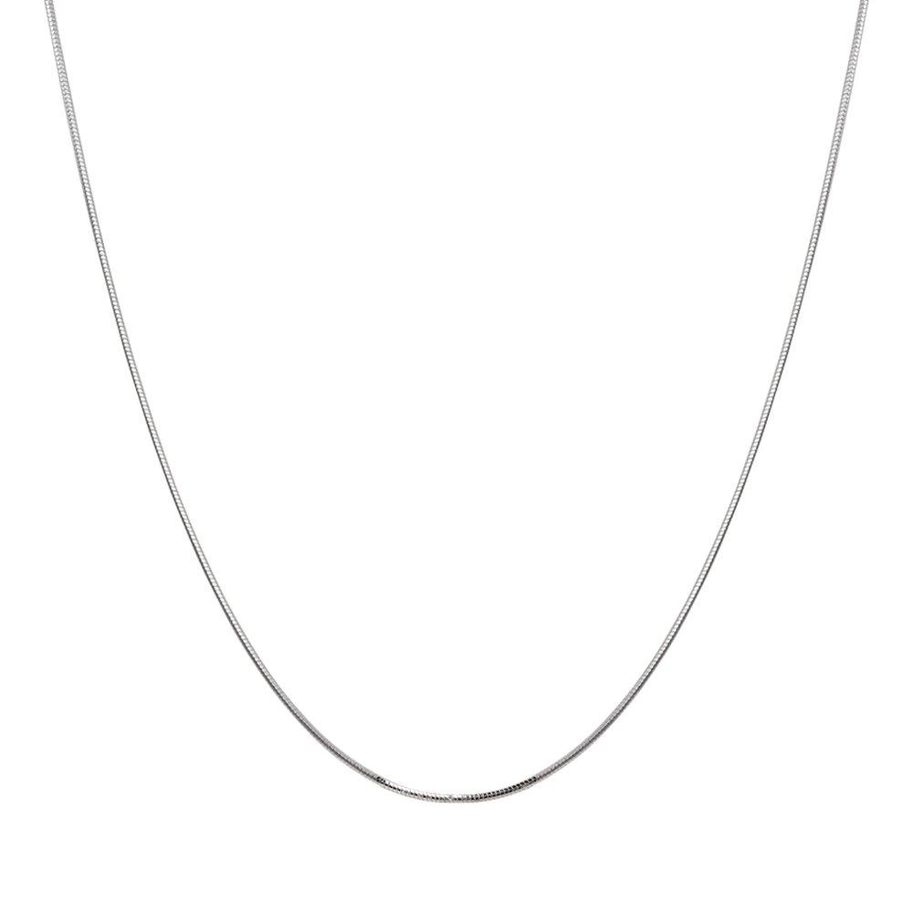 Mimij 92.5 Silver Silky Snake Chain Necklace