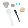 Set de capsule de cafea, hârtie filtrantă, reutilizabile, ușor de curățat, capsule de cafea din oțel inoxidabil, cu 100 bucăți