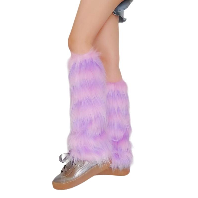 Scaldamuscoli in Pelliccia Sintetica, Caldi Morbidi Accoglienti Pelosi Scaldamuscoli Copricuffie per Stivali da Donna Costumi da Festa Maniche per Stivali Copristivali