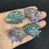 Rose Quartz Fish-Shaped Crystal Agate Pendant Necklace - Natural Stone DIY Jewelry Gift