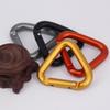 Snap Hiking Metal Accessories Aluminum Zinc Zinc Alloy Triangle Keychain Carabiner Hook Buckle