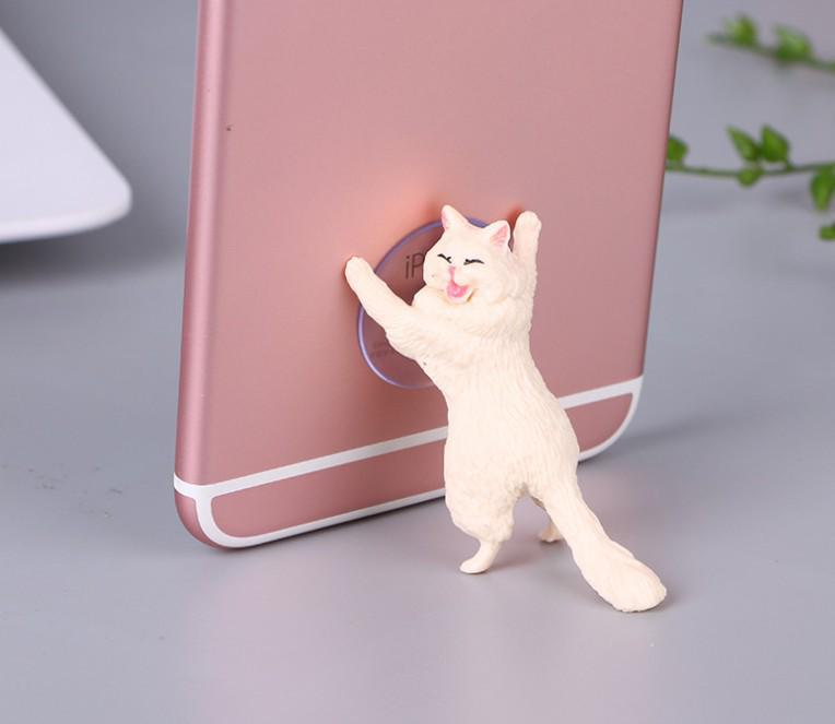 Creative Cat Suction Cup Phone Holder - Cute Gadget for Adults and Kids