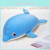 Dolphin Plush Toy Pillow With Short Pile Velvet For Bed Comfort And Sleeping Support