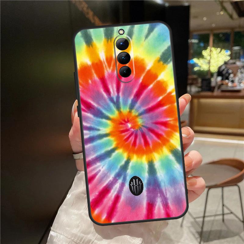Trippy Tie Dye Hippie Art Case For ZTE Nubia Red Magic 11 10 8 8S 9 9S 10S Pro Plus 6 7 6S 7S For RedMagic 10 Air Cover