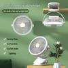 Portable USB Charging Clip Fan with Night Light for Dorms and Desktops