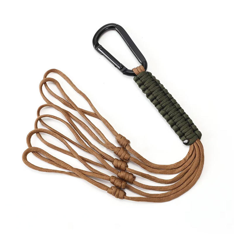 Outdoor Umbrella Rope Phone Lanyard Steel Buckle Survival Paracord Rope Nylon Knife Olecranon Lanyard Keychain Strap Pendant