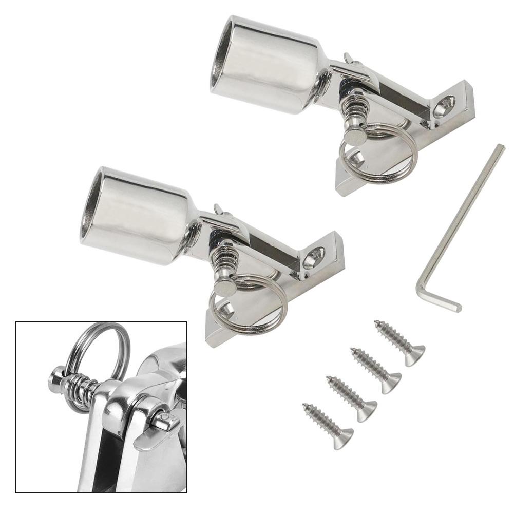 Marine Environments Bimini Top Accessories Complete Bimini Top Setup Deck Hinge Boat Hardware Bimini Top Setup