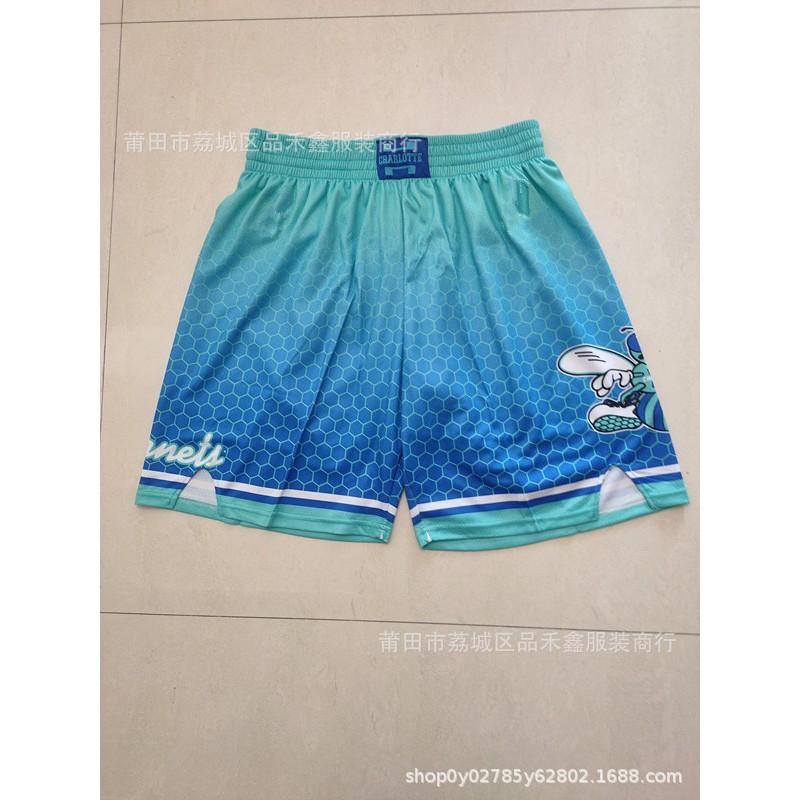 Men Women Basketball Shorts NBA Team City Edition Cotton Athletic Performance Pants Sportswear