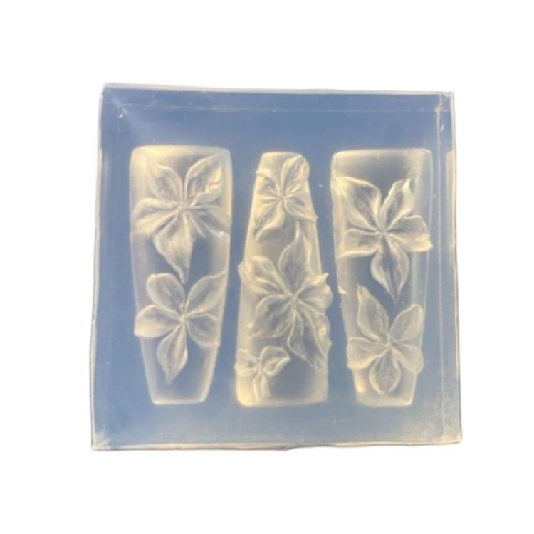 Multipurpose Nail Art Template Tool Stylish Silicone Nail Art Molds Embossing Carving Templates for Nail Enthusiasts 1