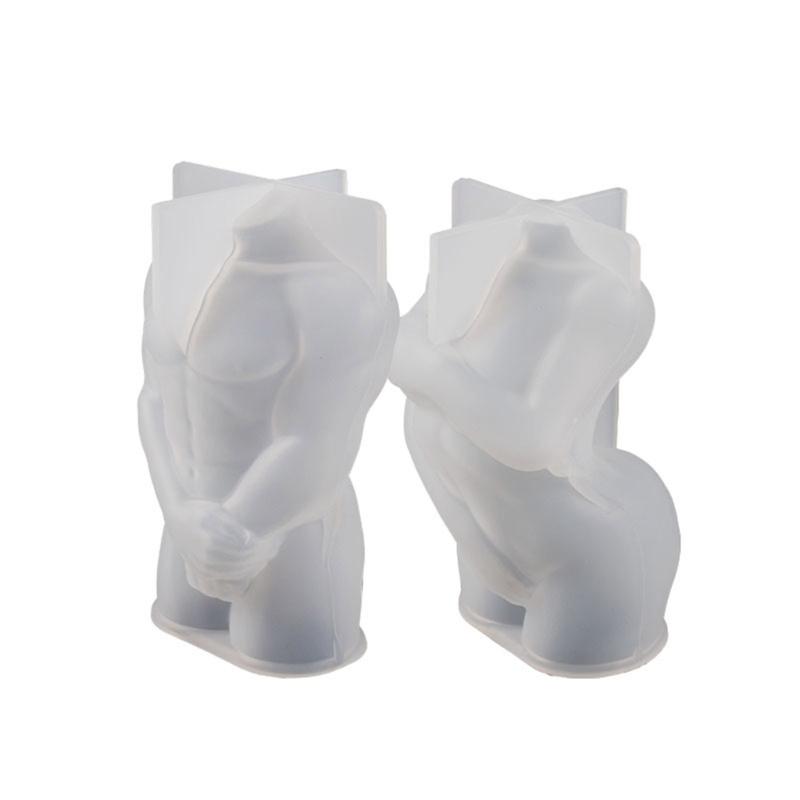 3D Statue Kerze Silikonform für Handgemachte Desktop-Dekoration Gips Epoxidharz Aroma Kerzenform für Heimdekoration