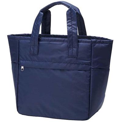 Torne Insulated Lunch 5L Fits 500ml PET Bottles Includes Ice Pack Pocket and Zipper 24cm W X 25cm H X 13cm D Bag, GRANDE, Navy, Vertically, Pocket,