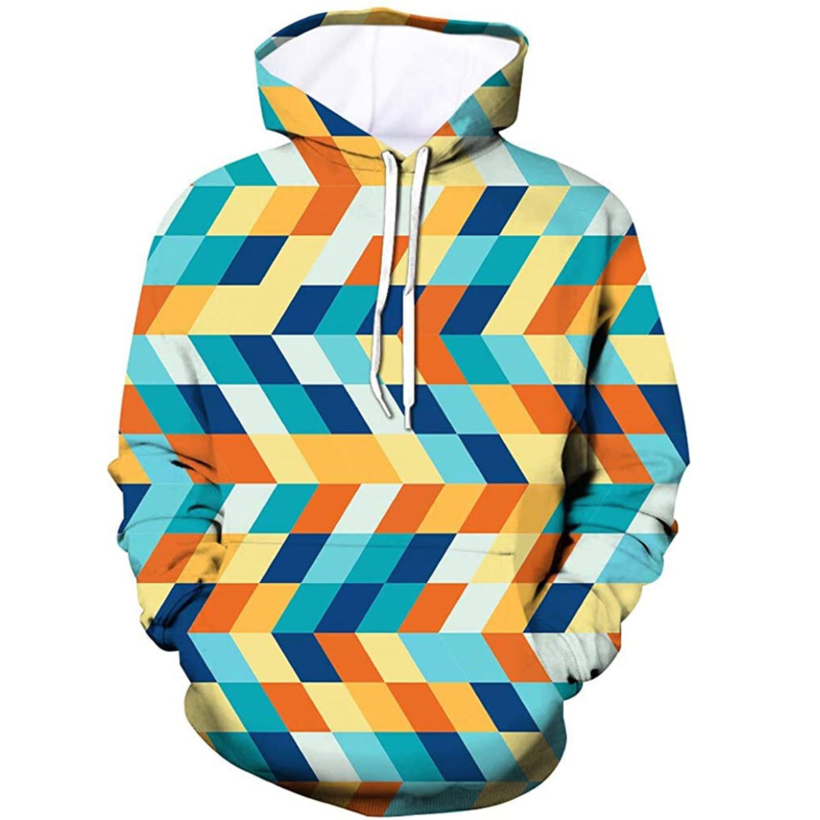 

Мужская зимняя толстовка с капюшоном и длинным рукавом с 3D цифровой печатью, блузка XXXL зелёный