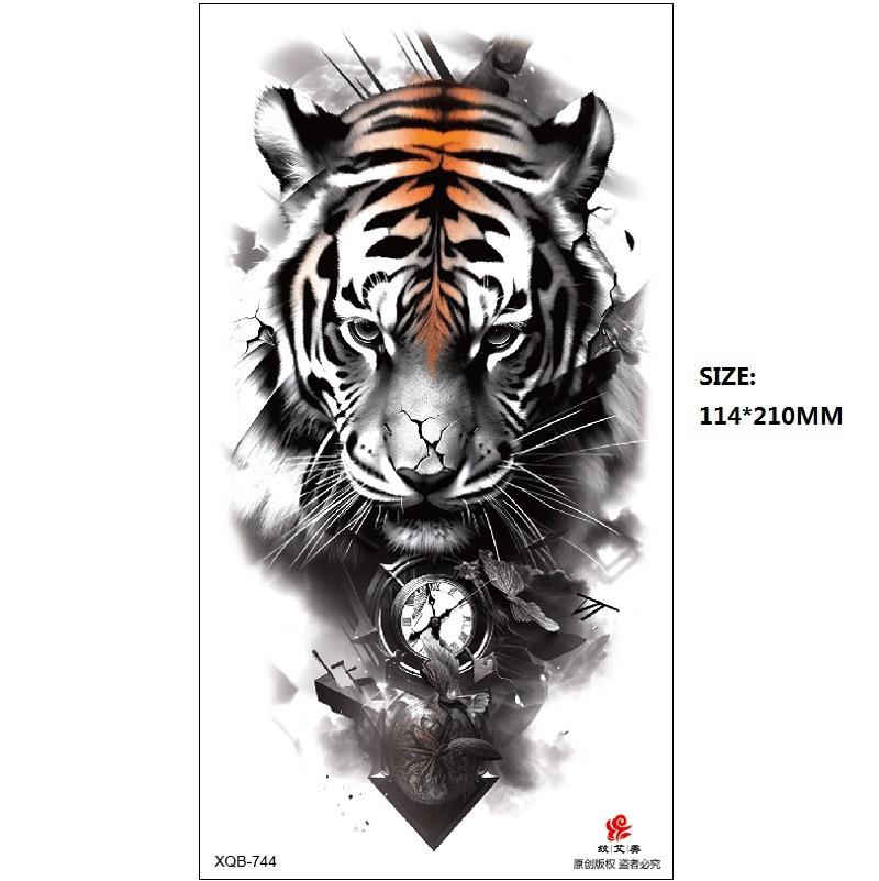 Emmy Black Series Butterfly Rose Flower Tattoo Sticker Set Water Transfer Paper