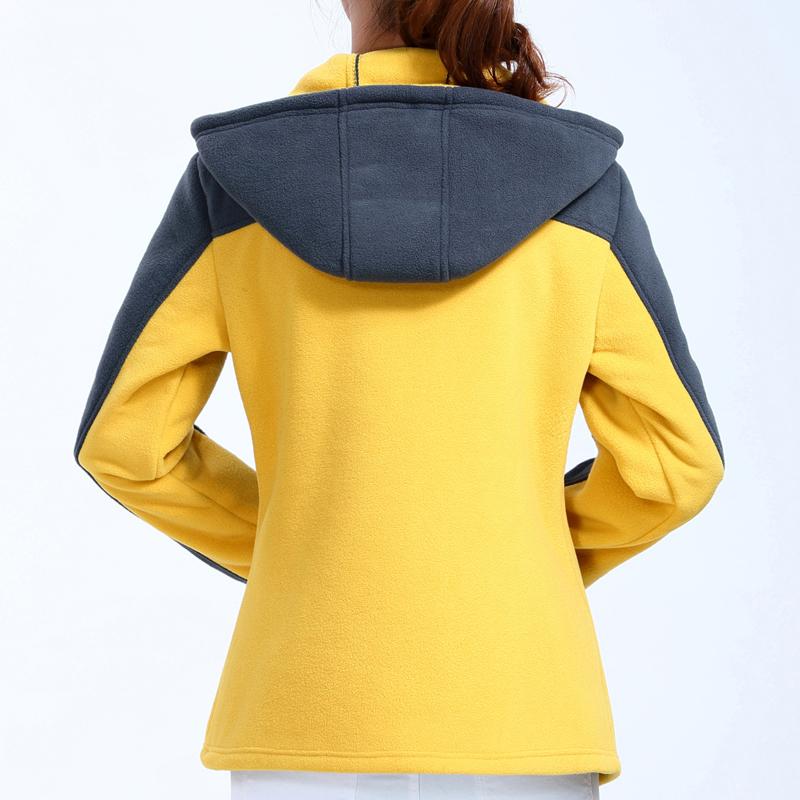 Spring Autumn Women Hoodies Casual Female Jackets Hooded Warm Zipper Coat Woman Sweatshirt