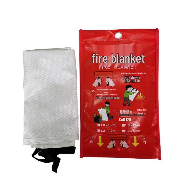 Fireproof Fiberglass Blanket: 1x1m & 1.5m for Home, Kitchen, Car Escape