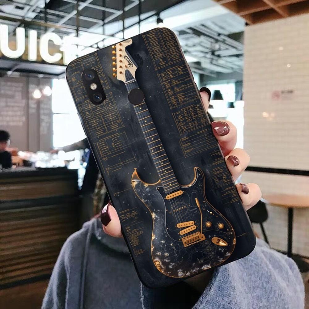 Music Instrument Guitar Piano Phone Case For Xiaomi Mi 5X 8 9 10 11 12 Lite Pro 10T PocoX3pro PocoM3 Note 10 Pro Lite