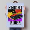 Knight Rider Print Tinplate Posters Customizable Wall Art Retro Vintage Metal Tin Signs for Desk Decor Home Decorations House