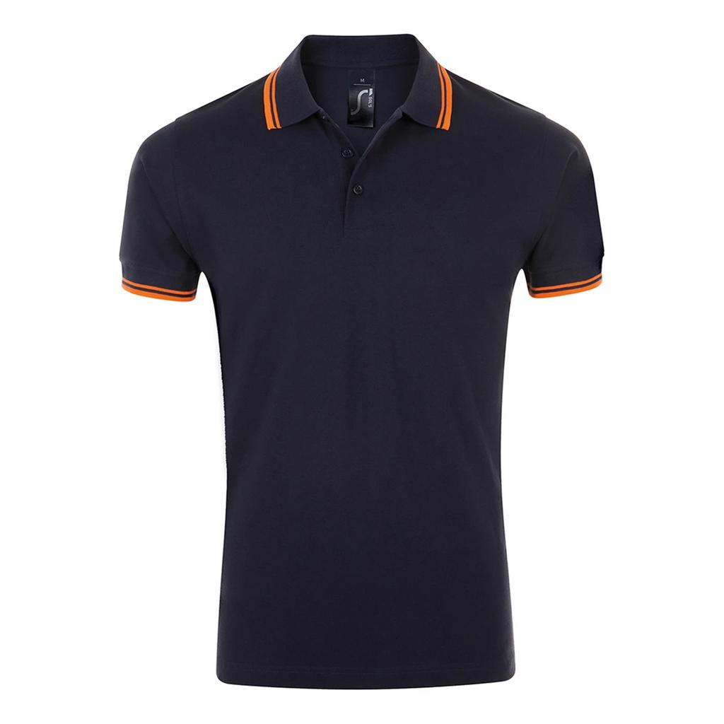 SOLS Mens Pasadena Tipped Short Sleeve Pique Polo Shirt