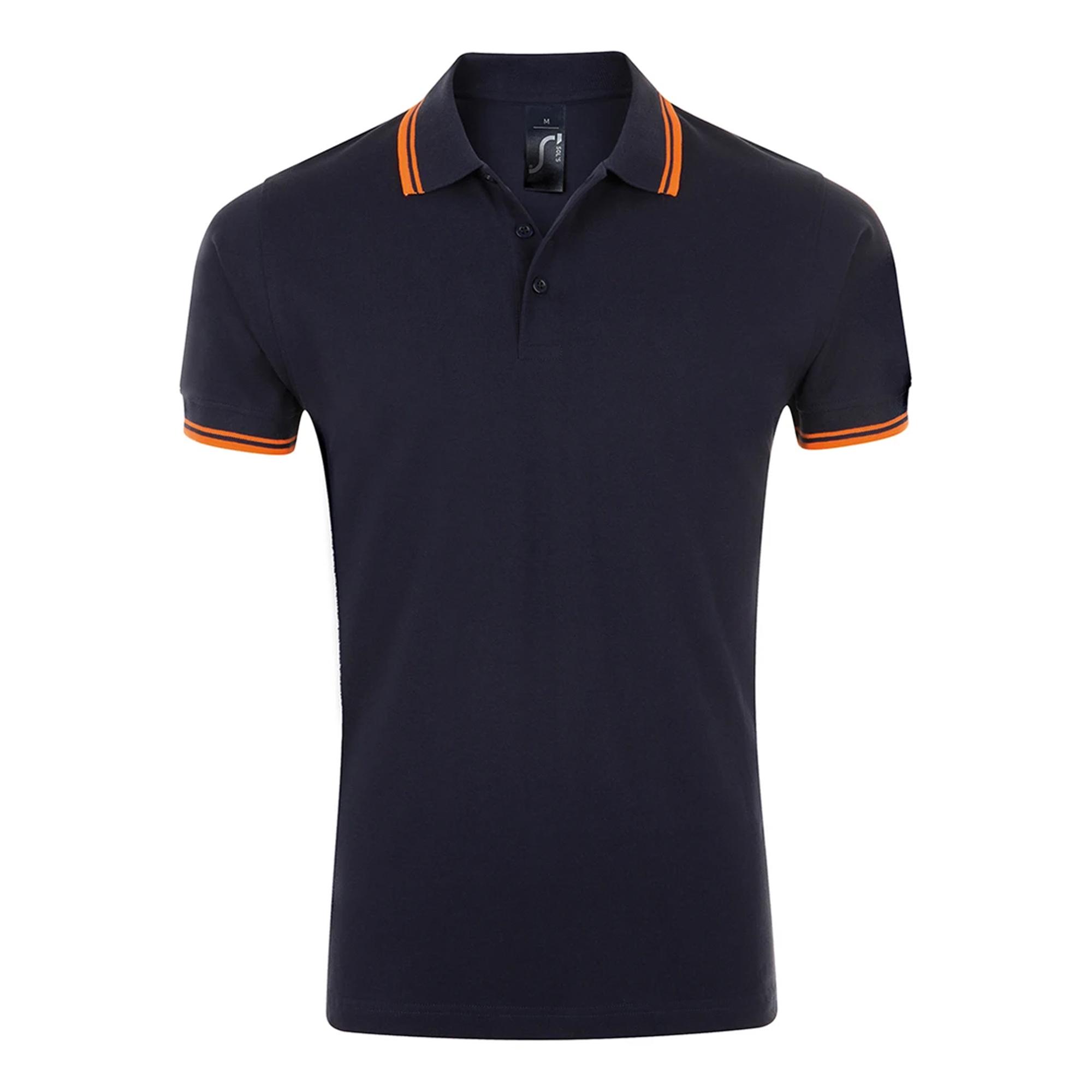 Sols Heren Pasadena Getipt Piqué Poloshirt Met Korte Mouwen Xxl