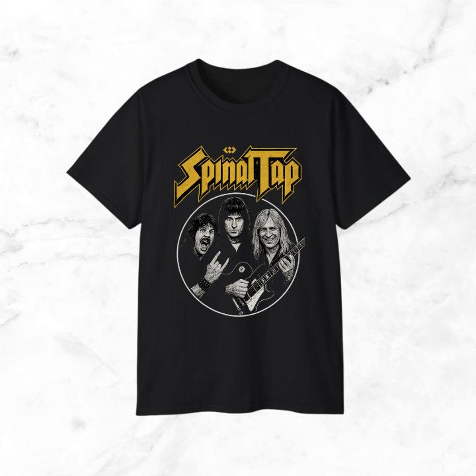 Spinal Tap - Adult Cotton Black T-Shirt Unisex S