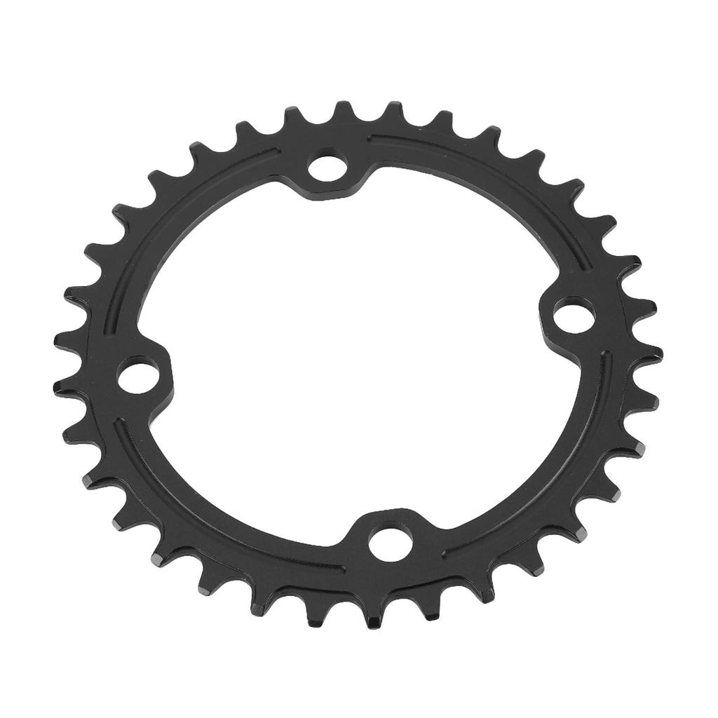 32Celsius34Celsius36Celsius38T BCD 104 Mountain Bike Steel Single Crank Chain   Repair Parts (Black 32T)