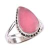 Natural Rhodochrosite Gemstone 925 Solid Sterling Silver Jewelry Ring S.7 I8y01